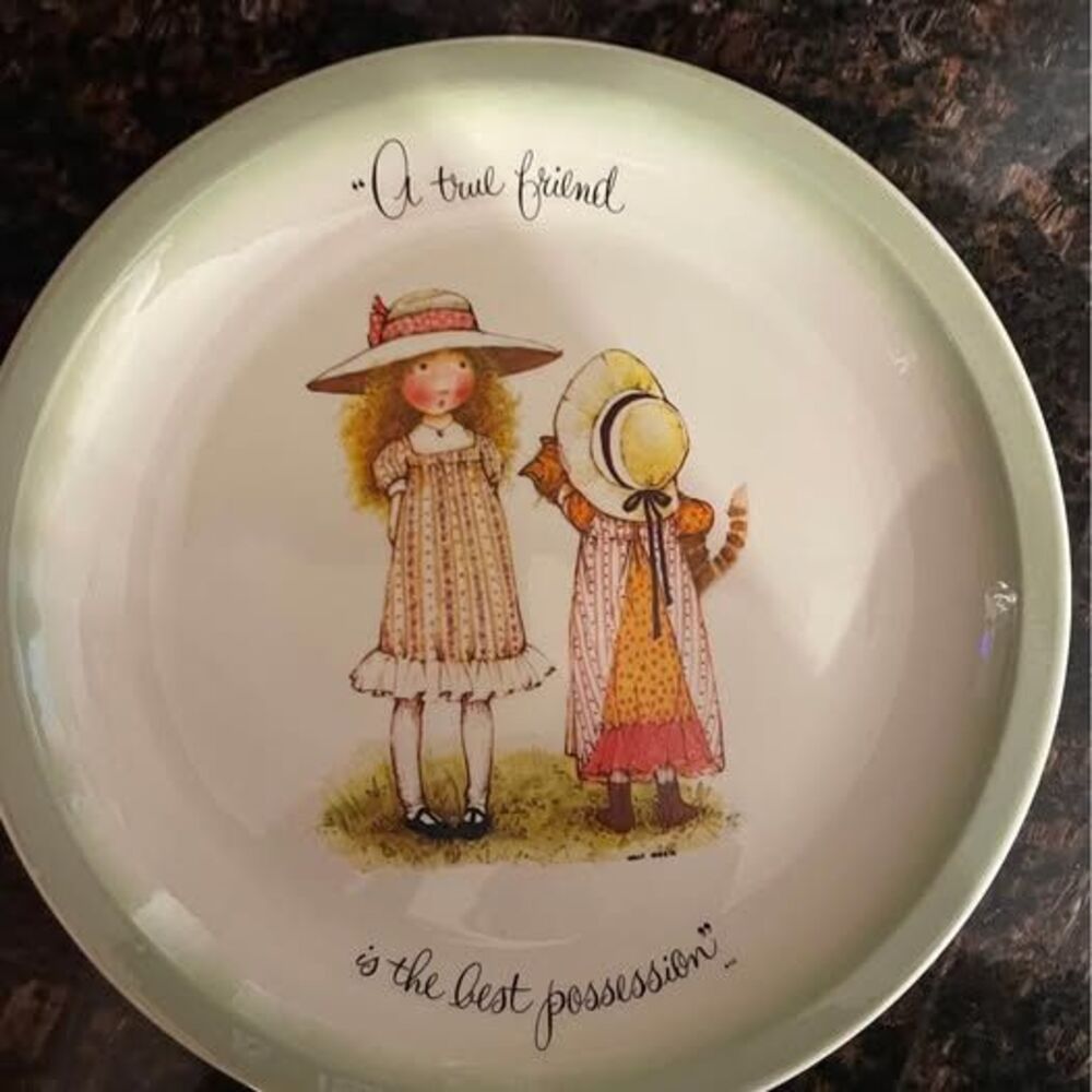 1972 Vintage Holly Hobbie Plate Collectors Edition “A True Friend Is.